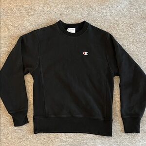 Champion Men's Black Crewneck Sweatshirt